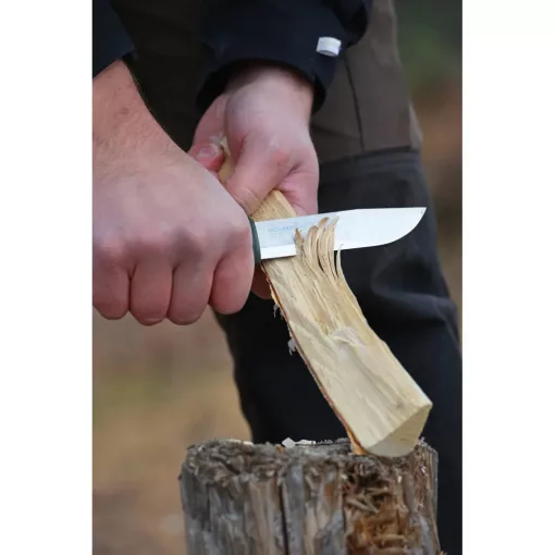 MORAKNIV Kansbol (S) kés, tokkal + Survival Kit tűzgyújtó készlet, zöld