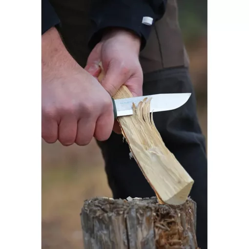 MORAKNIV Kansbol (S) kés, tokkal + Survival Kit tűzgyújtó készlet, zöld