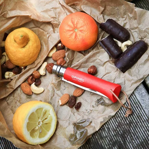 OPINEL Tradition Colorama No.08 (S) zsebkés, piros