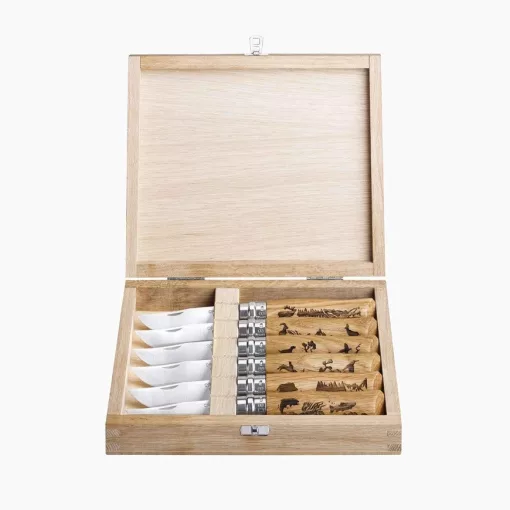 OPINEL Tradition Gravure No.08 (S) zsebkés válogatás, bükk