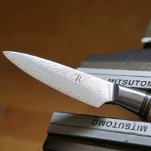 RYDA KNIVES ST650 hámozókés (9,2 cm) damaszkuszi acél