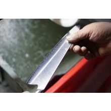 RYDA KNIVES A-30 santoku kés, barázdált pengével (18 cm) damaszkuszi acél