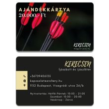 Ajándék plasztikkártya - 20000.- Ft