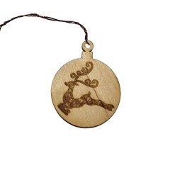 Fa Karácsonyfadísz 03 - Csodaszarvas