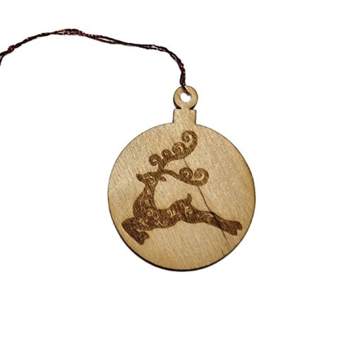 Fa Karácsonyfadísz 03 - Csodaszarvas