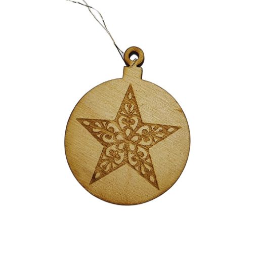 Fa Karácsonyfadísz 09 - Csillag