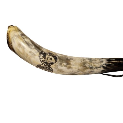 Kürt 22 – Fújókürt - Szent Korona sólyommal - mintával (Egyedi darab)