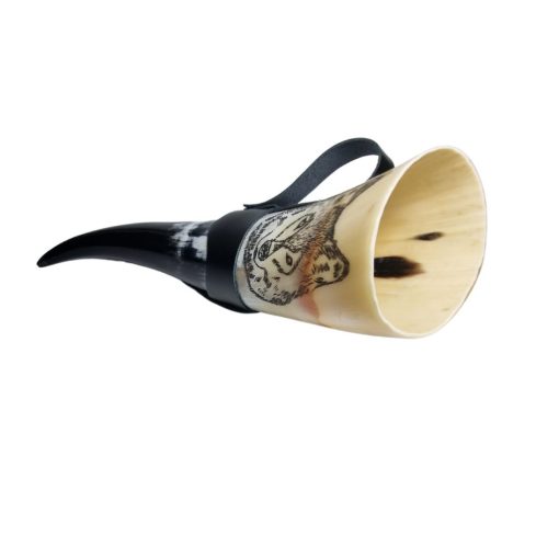 Kürt 07 – Ivókürt - Farkas mintával (Egyedi darab)