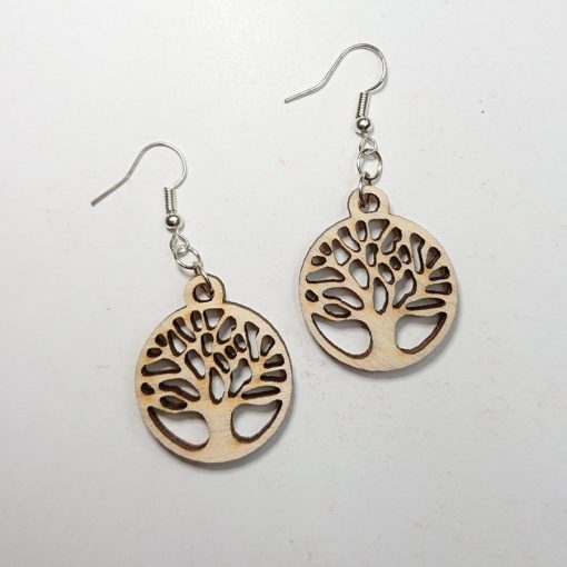 Fa fülbevaló – Lézervágott – Tengri ékszer – Életfa 2