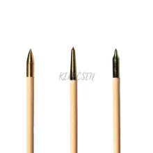 Wooden arrow  - with 3" parabolic feather