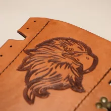 PP - Vésett - Bőr - Alkarvédő - Sas mintával