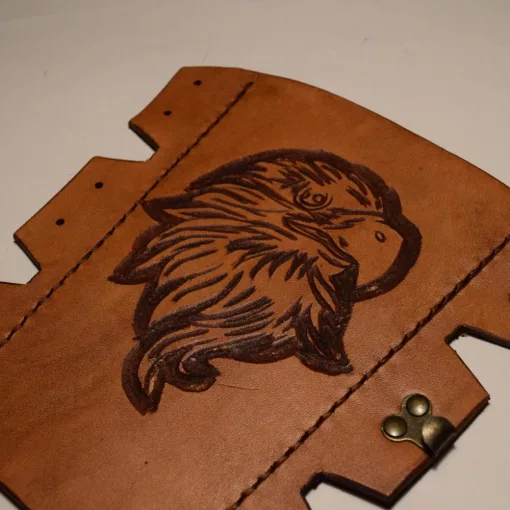 PP - Vésett - Bőr - Alkarvédő - Sas mintával